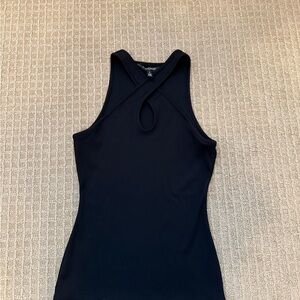 Black Halter Neck Top